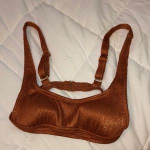 Orange bikini top